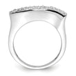Sterling Silver Polished CZ Ring