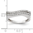 Sterling Silver Polished CZ Ring