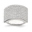 Sterling Silver Polished CZ Ring