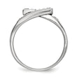 Sterling Silver Black & White Diamond Ring