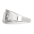 Sterling Silver Black & White Diamond Ring