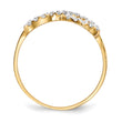 14k CZ Infinity Symbol Ring