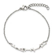 Stainless Steel Polished FAITH w/1in ext 6.5in Bracelet