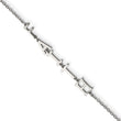Stainless Steel Polished FAITH 6.5in w/1in ext. Bracelet