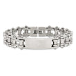 Chisel Stainless Steel Polished Spanish Lord's Prayer 9 inch Link ID Bracelet