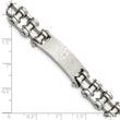 Chisel Stainless Steel Polished Spanish Lord's Prayer 9 inch Link ID Bracelet