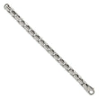 Chisel Stainless Steel Polished 8.5 inch Square Link Bracelet