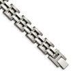 Chisel Stainless Steel Brushed and Polished 8.75 inch Link Bracelet