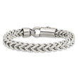 Stainless Steel Antiqued and Polished Franco Link 8.5in Bracelet