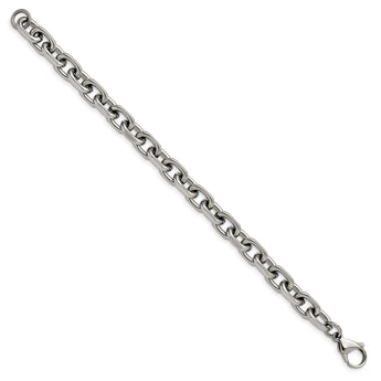 Stainless Steel Polished 8.50mm 8.75in Cable Bracelet