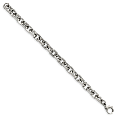 Stainless Steel Polished 8.50mm 8.75in Cable Bracelet
