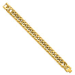 Chisel Stainless Steel Polished Yellow IP-plated 16mm 8.5 inch Heavy Curb Link Bracelet
