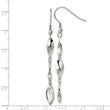 Stainless Steel Polished Dangle Shepherd Hook Earrings