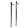 Stainless Steel Polished Bar Post Earrings