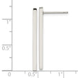 Stainless Steel Polished Bar Post Earrings