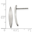 Stainless Steel Polished Post Earrings