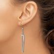 Stainless Steel Polished Twisted Shepherd Hook Earrings