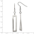Stainless Steel Polished Twisted Shepherd Hook Earrings
