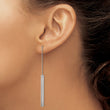 Stainless Steel Polished Bar Threader Earrings