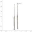 Stainless Steel Polished Bar Threader Earrings