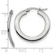 Stainless Steel Polished Hoop Earrings