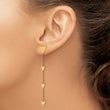 Stainless Steel Polished Triangles Post Dangle Earrings