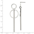 Stainless Steel Polished Post Dangle Earrings
