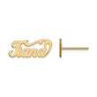 14K Name Plate Post Earrings