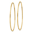 14k 1.25mm Diamond-cut Endless Hoop Earring