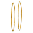 14k 1.25mm Diamond-cut Endless Hoop Earring
