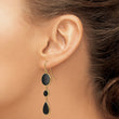 14k Onyx Geometric Dangle Earrings