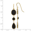 14k Onyx Geometric Dangle Earrings