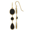 14k Onyx Geometric Dangle Earrings