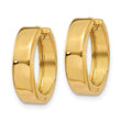 14k Round Hinged Hoop Earrings