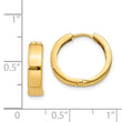 14k Round Hinged Hoop Earrings
