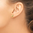 14k Polished Fancy Post Earrings