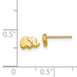 14k Polished Elephant Post Earrings