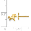 14k Polished Horse Post Earrings