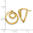 14k Polished Circle Earrings