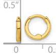 14k Polished 1.45x7.5mm Hinged Huggie Hoop Earrings