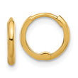 14k Polished 1.45x10mm Hinged Huggie Hoop Earrings