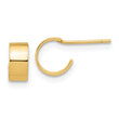 14K Polished Hoop Post Earrings