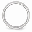 Cobalt Beveled Edge Satin and Polished 8mm Band