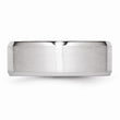 Cobalt Beveled Edge Satin and Polished 8mm Band