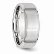 Cobalt Beveled Edge Satin and Polished 8mm Band