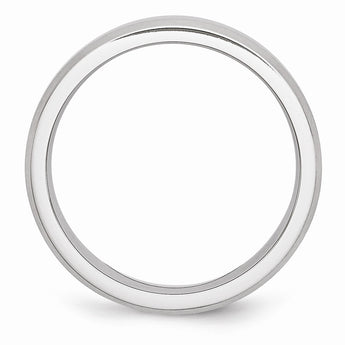 Cobalt Beveled Edge Satin 6mm Band