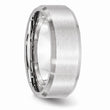 Cobalt Beveled Edge Satin 8mm Band