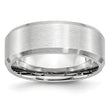 Cobalt Beveled Edge Satin 8mm Band