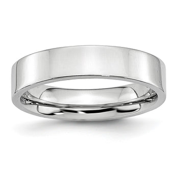 Cobalt Flat Polished 5mm Band