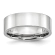 Cobalt Flat Polished 7mm Band